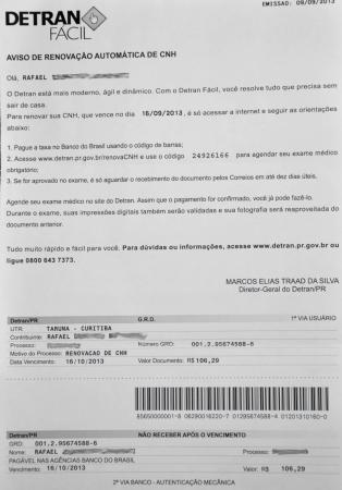 detran da mais tempo para motoristas renovarem carteira pela internet conselho estadual de transito do parana