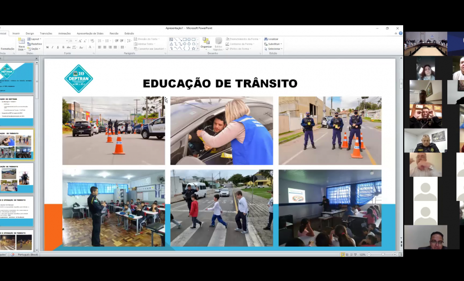 Slide apresentação DEPTRAN