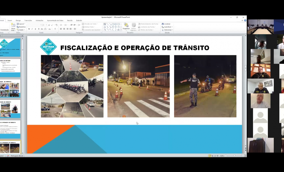 Slide apresentação DEPTRAN
