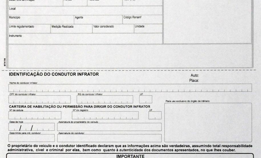 O processo para indicar o condutor infrator, no caso de multas de trânsito, mudou em todo Brasil e já está em vigor no Paraná. Desde julho, a resolução 404/2012 do Conselho Nacional de Trânsito (Contran) prevê que novas autuações possam ser geradas se o motorista indicado possuir habilitação para categoria de veículo diferente do registrado no auto de infração, não for habilitado ou estiver com a CNH vencida, suspensa ou cassada.